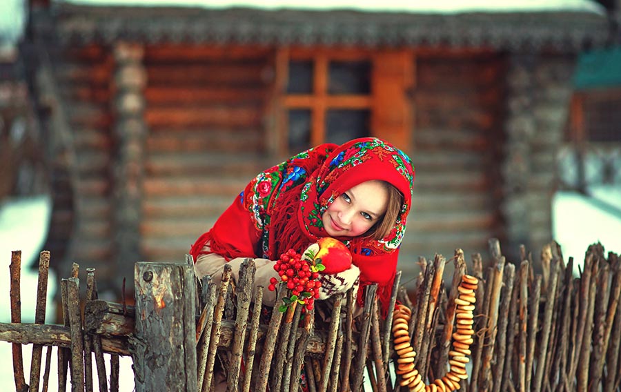 Sexy girl Women in Slavic costumes in Incheon
