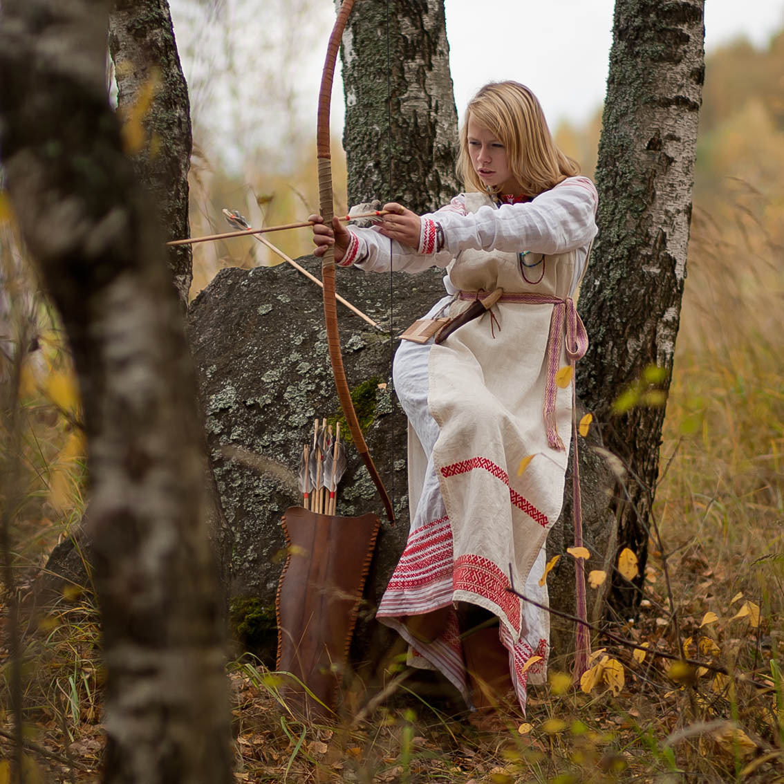 Sexy photo Girls in Slavic costumes in Incheon